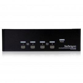 STARTECH Commutateur KVM DVI USB - pour 4 Ordinateurs avec Audio et 2 écrans DVI
