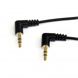 STARTECH Câble audio stéréo jack 3.5 mm à angle droit (Mâle/Mâle) - 90 cm