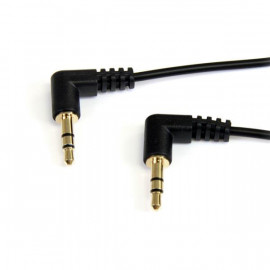 STARTECH Câble audio stéréo jack 3.5 mm à angle droit (Mâle/Mâle) - 30 cm