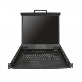 STARTECH StarTech.com 16 Port Rackmount KVM Console with 6ft Cables, Integrated KVM Switch with 19" LCD Monitor, Fully Featured 1U LCD KVM Drawer- OSD KVM, Durable 50,000 MTBF, USB + VGA Support