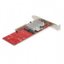 STARTECH Carte contrôleur PCIe 3.0 x8 vers double SSD M.2 NVMe