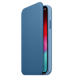 APPLE Étui Folio en cuir Bleu iPhone Xs