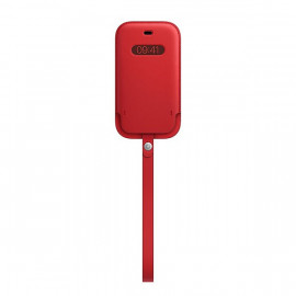 APPLE Housse en cuir avec MagSafe iPhone 12mini- (PRODUCT)RED est une housse en cuir de haute qualité conçue pour l'iPhone 12 mini. Compatible avec la charge sans fil MagSafe, cette housse allie élégance et fonctionnalité pour protéger votre iPhone