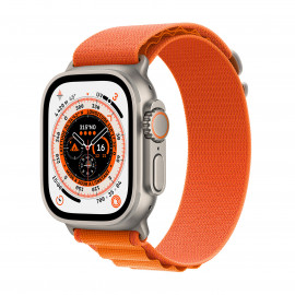APPLE Watch Ultra + Cellular, boîtier Titane 49mm avec Boucle Alpine Orange