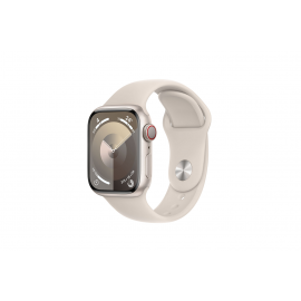 APPLE Watch Series 9 GPS + Cellular Aluminium Lumière Stellaire Bracelet Sport Band M/L 41 mm