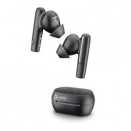 HP Poly Voyager Free 60+ UC M Carbon Black Earbuds