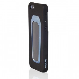 CAMPUS Coque pour iPhone 5 StandShield avec Stand Noir / Clip Bleu + Film