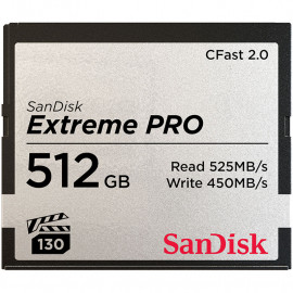 sandisk SanDisk Carte mémoire Extreme Pro CompactFlash CFast 2.0 512 Go
