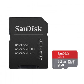 sandisk Ultra Android microSDHC 32 Go + Adaptateur SD(SDSQUAR-032G-GN6MA)