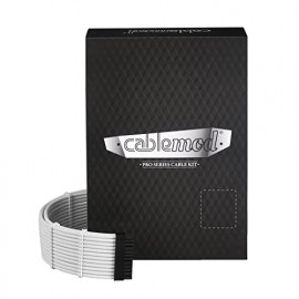 CableMod C-Series PRO ModMesh Cable Kit pour Corsair AXi/HXi/RM (Yellow Label) - blanc