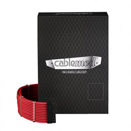 CableMod C-Series PRO ModMesh Cable Kit pour Corsair AXi/HXi/RM (Yellow Label) - rouge