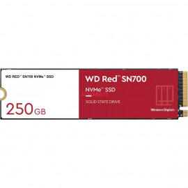 WESTERN DIGITAL WD Red SSD SN700 NVMe 250Go M.2 2280 WD Red SSD SN700 NVMe 250Go M.2 2280 PCIe Gen3 8Gb/s internal drive for NAS devices