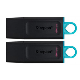 KINGSTON 64Go USB3.2 DataTraveler Exodia  64Go USB3.2 Gen 1 DataTraveler Exodia Black+Teal 2 Pieces