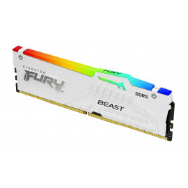 KINGSTON 64Go 6000MT/s DDR5 CL30 DIMM Kit of 2 FURY Beast White RGB EXPO