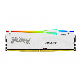 KINGSTON 16Go 6000MT/s DDR5 CL30 DIMM FURY Beast White RGB XMP