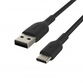BELKIN Câble tressé USB-A USB-C 2m noir