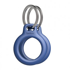 BELKIN Support AirTag sécurisé avec porte-clés x2 bleu