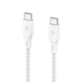 BELKIN Câble USB-C vers USB-C 100W renforcé (blanc)