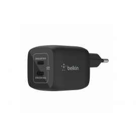 BELKIN Double chargeur secteur USB-C GaN 45W, noir