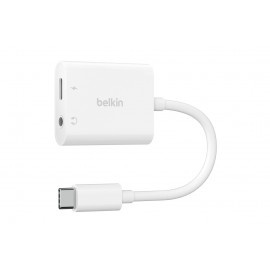 BELKIN Adaptateur USB-C + audio 3,5mm+ recharge, blanc