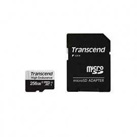 TRANSCEND 256GB microSD w/ adapter U3, High Endurance