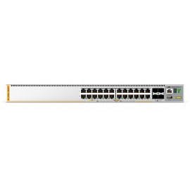 ALLIED TELESIS ALLIED L3 Stackable Switch 24x 10/100/1000-T PoE+ 4x SFP+ Ports and dual fixed PSU
