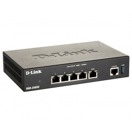 DLINK Double-WAN VPN Router  Double-WAN Unified Services VPN Router 1 Gigabit WAN Port 3 Gigabit LAN Ports 1 Configurable Gigabit Port 950Mbps Firewall