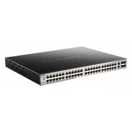 DLINK Switch L3 Light 48 Gigabit PoE/PoE+ Ports & 2 10GBASE-T Ports & 4 10GbE SFP+ Ports 370W PoE Budget 740W with DPS-700