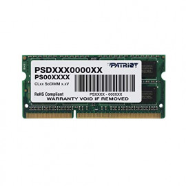 PATRIOT Barrette mémoire RAM SODIMM DDR3L 4096Mo (4 Go)  PC12800 (1600 Mhz) 1.35 v