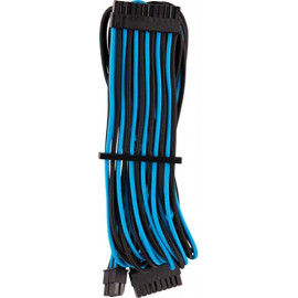 CORSAIR Premium Sleeved 24-Pin-ATX-Kabel (Gen 4) - blau/schwarz