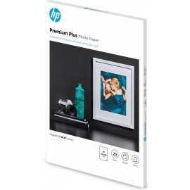 HP Papier photo à finition brillante Premium Plus A4
