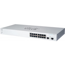 CISCO CBS220-16P-2G-EU  Business Switching CBS220 Smart 16-port Gigabit PoE 130W 2x1G SFP uplink