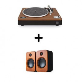 House Of Marley Platine vinyle  Simmer Down Bluetooth + Enceintes amplifiées Bluetooth House of Marley Simmer Down Duo