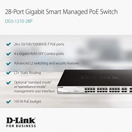 DLINK 28P Smart Mng Gigabit Switch  28P Smart Managed Gigabit Stackable Switch