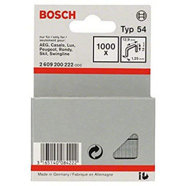 Bosch Professional Agrafes 14 / 12,9 mm 1000 pièces Type 54