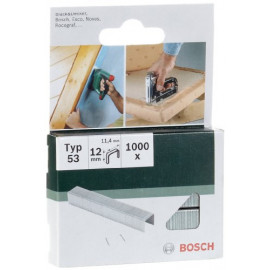Bosch Professional Agrafe 11,4 x 0,74 x 12 mm Type 53 Lot de 1000
