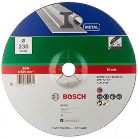 Bosch Professional Bosch 2609256339 Meule Ã  Ã©barber Ã  moyeu dÃ©portÃ© pour MÃ©taux DiamÃ¨tre 230 mm DiamÃ¨tre d'alÃ©sage 22,23 Epaisseur 6 mm
