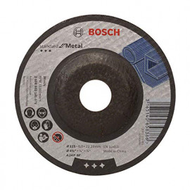 Bosch Professional 2608603181 Meule à ébarber pour métal coudés, Noir, 115 x 6 mm