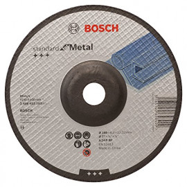 Bosch Professional Bosch 2608603183 Meule à ébarber à moyeu déporté standard for metal A 24 P BF 180 mm 22,23 mm 6,0 mm