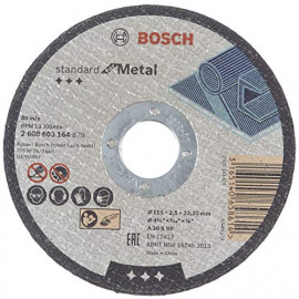 Bosch Professional 2608603164 Disque à tronçonner à moyeu plat standard for metal A 30 S BF 115 mm 22,23 mm 2,5 mm