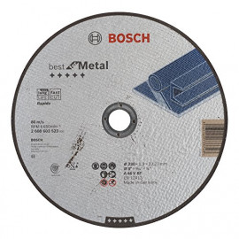 Bosch Professional 2608603522 Disque à tronçonner à moyeu plat best for metal rapido A 46 V BF 230 mm 1,9 mm