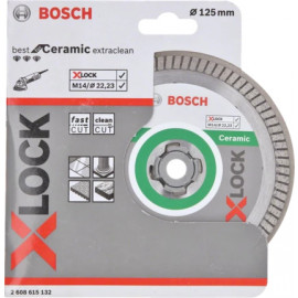 Bosch Disque à tronçonner diamant X-LOCK Best for Ceramic Extra Clean Turbo