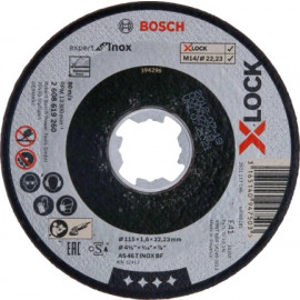 Bosch Disque à tronçonner X-LOCK Expert pour Inox