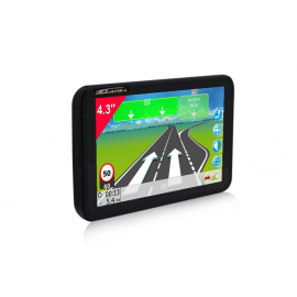 TAKARA Navigateur GPS portable Noir écran 4.3’’ carte Europe à vie