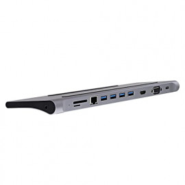 T'nB TNB 11in1 USB-C Type C Dock With This USB-C Hub Easily Connect All USB-A Compatible Devices To A Device An HDMI Cable