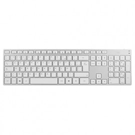 T'nB TNB iClick Rechargeable Aluminum Bluetooth Keyboard Azerty White