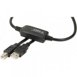 GENERIQUE Câble USB 2.0 Type AB (Mâle/Mâle) amplifié