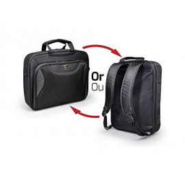 PORT DESIGN Convertible Notebook Case backpack or hand case Padded notebook compartment adjustable from 14p to 15.6p