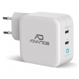 ADVANCE PowerFlex Chargeur mural USB-C 100W (Blanc)