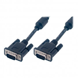 MCL Samar Câble S-VGA HD15 mâle / mâle surblindé 3 coax + 9 fils - 50m Noir